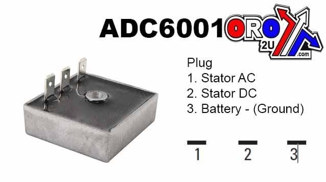 REGULATOR 12V / 8A DUCATI, APRILIA, ARROWHEAD ADC6001 - Image 2