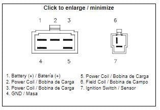 REGULATOR YAMAHA RD350/400, 447-81970-10-00 & 1L9-81910-50-00 256-81970-11 & 1L9-81910-50-00 1L9-81970-60-00 & 1L9-81910-50-00, AYA6006, ROAD, MC - Image 5