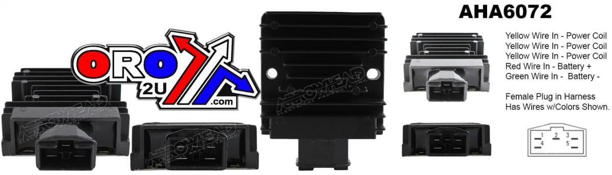 REGULATOR ARROWHEAD HONDA 250 300 600 750 CBR CB CBF FES NSS VT AHA6072 715446 31600-KVK-901