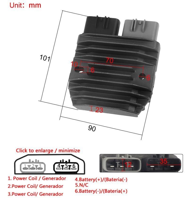 VOLTAGE REGULATOR RECTIFIER YAMAHA KAWASAKI HONDA CAN-AM BMW