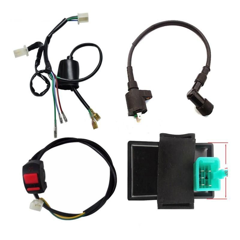 WIRING LOOM LIFAN ENGINE 125-150, CDI, COIL, KILL SWITCH, LOOM, FOR KICK START MODELS - Image 2