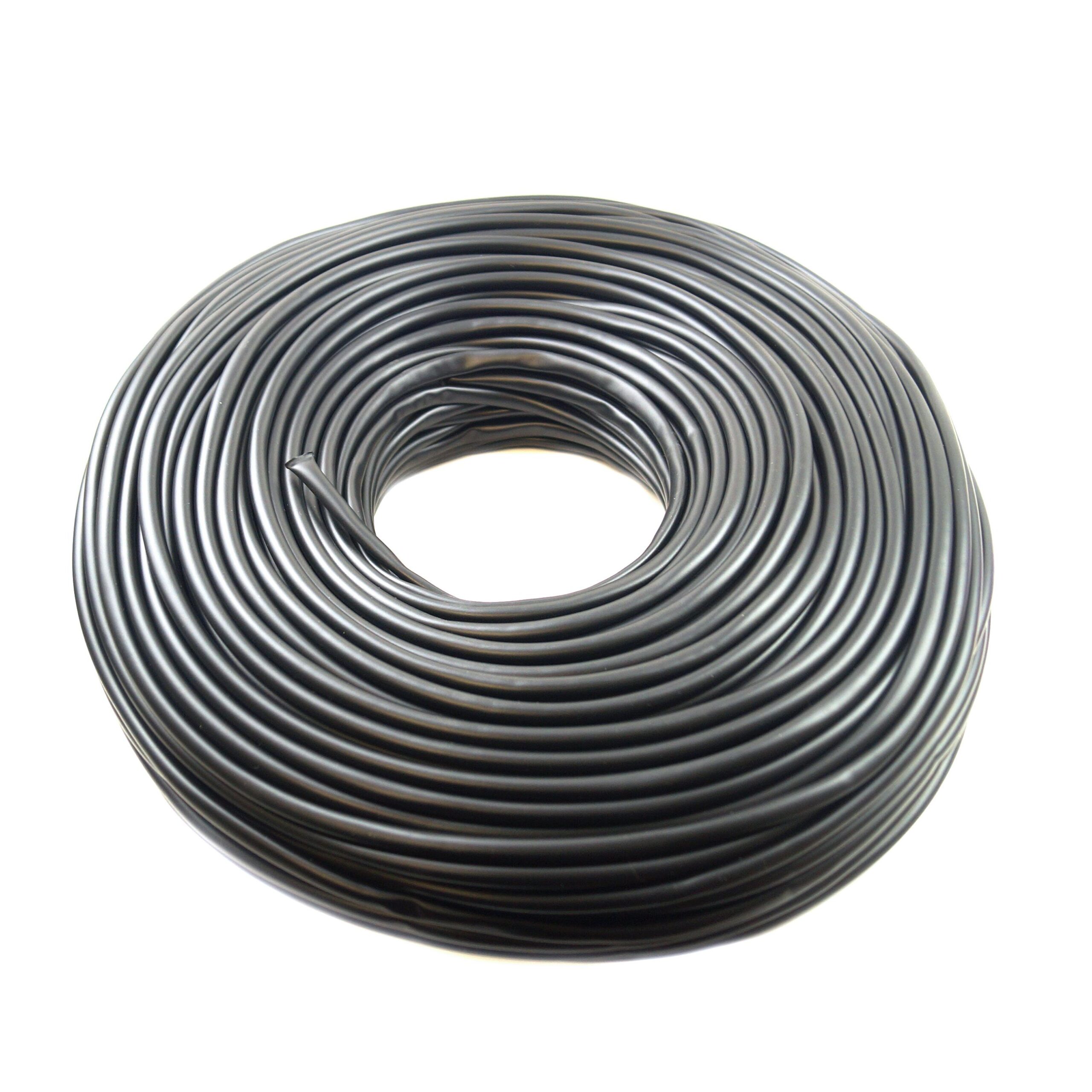 SHEATH PVC COVER 100MTR I.D6mm, FLEXIBL PVC WIRING COVER BLACK
