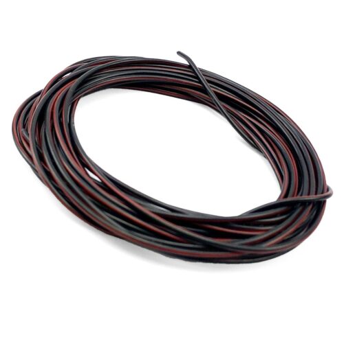 ELECTRICAL WIRE BLACK/BROWN 4 METRE, 0.75mm sq / 14 Amp Capacity.