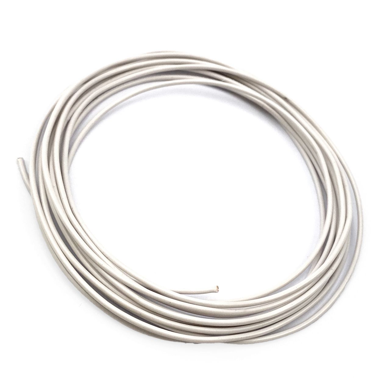 ELECTRICAL WIRE WHITE 4 METRE, 0.75mm sq / 14 Amp Capacity.