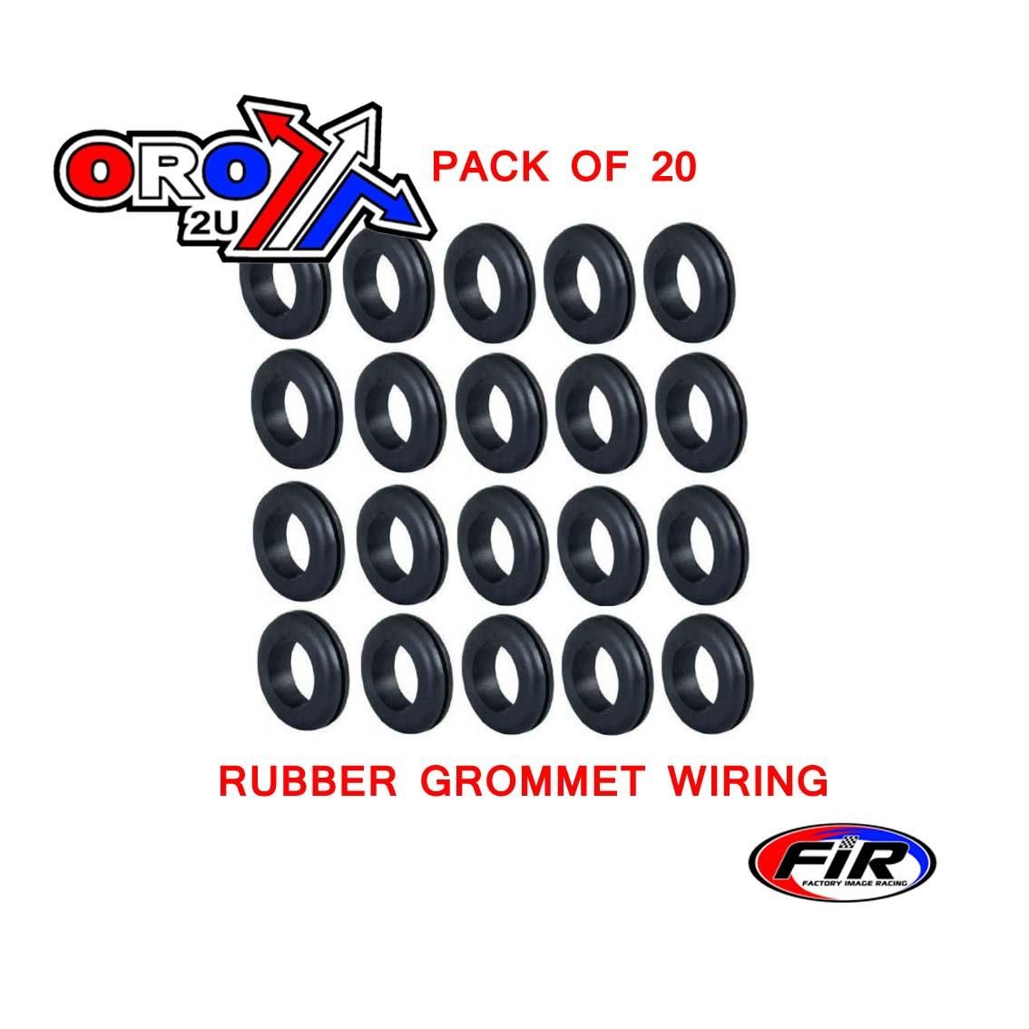 16MM RUBBER GROMMET WIRING, PACK OF 20