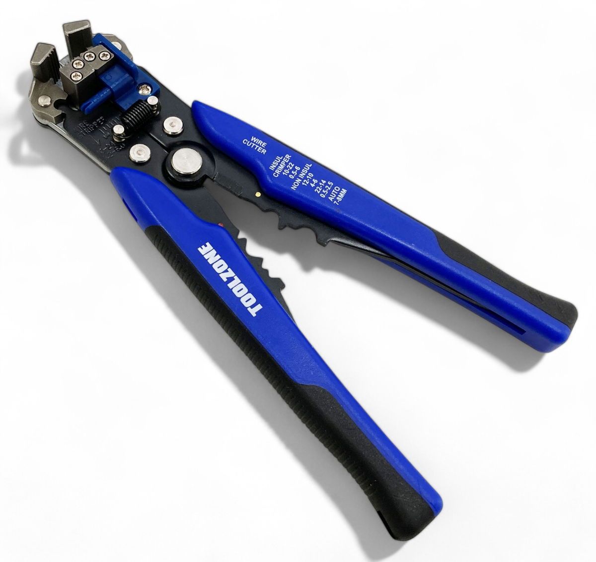 AUTO STRIPPER AND CRIMPER 10-24 awg 0.13-6.0mm² BLUE - TOOLZONE KDPPL256 - Image 2