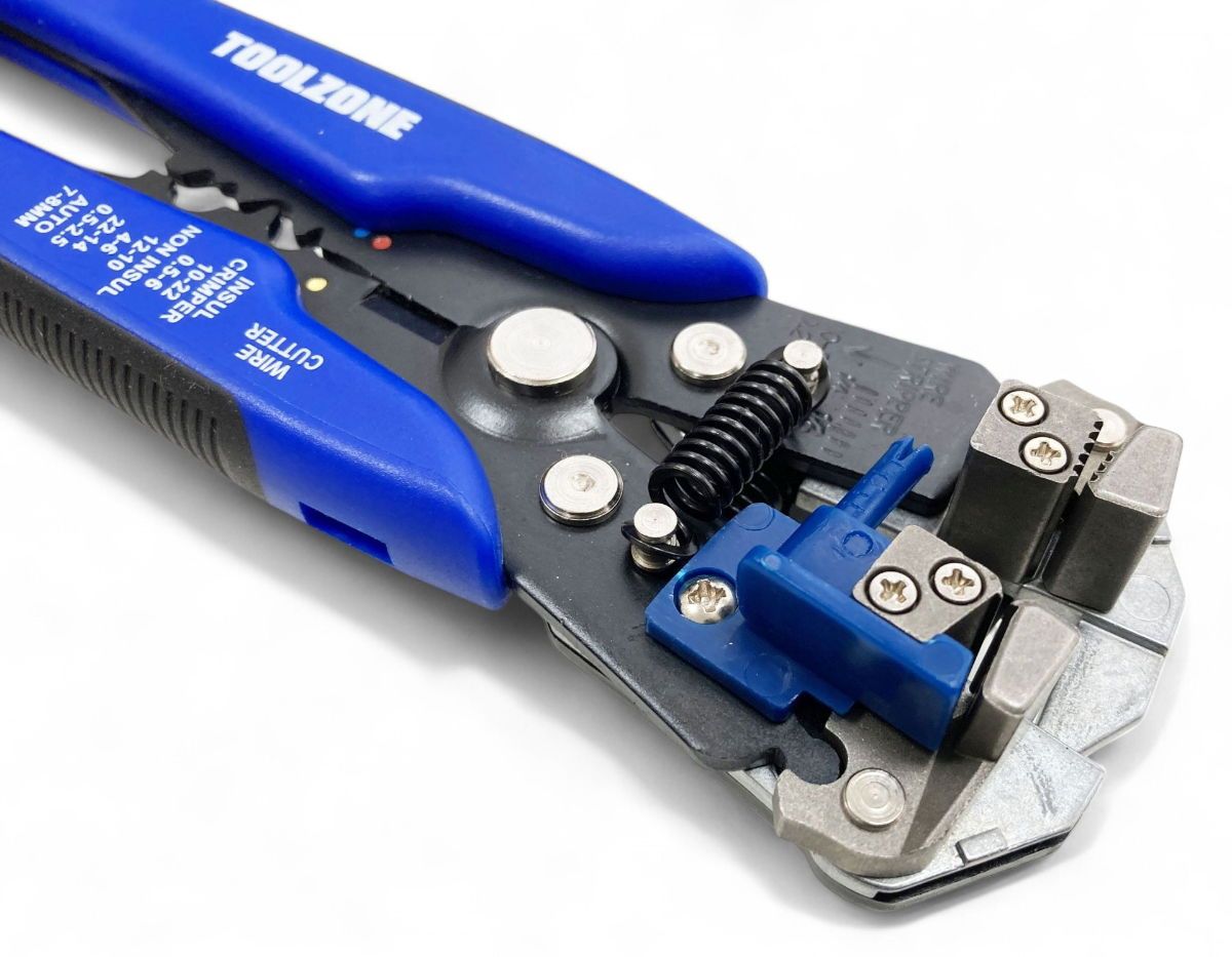 AUTO STRIPPER AND CRIMPER 10-24 awg 0.13-6.0mm² BLUE - TOOLZONE KDPPL256 - Image 4