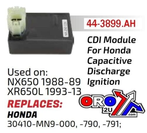CDI BOX HONDA NX650, XR650L, 30410-MN9-000, IHA6047, 1640, 30410-MN9-790, 30410-MN9-791