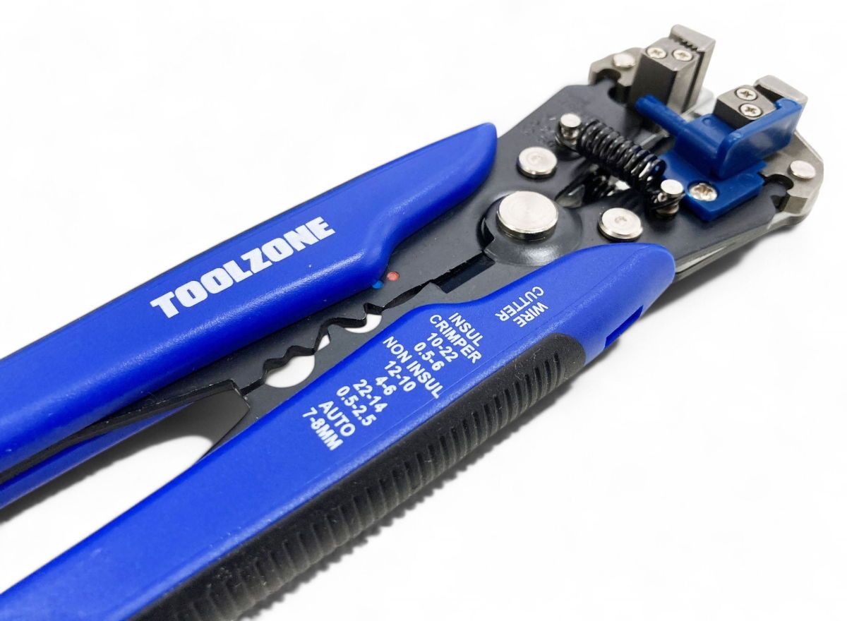 AUTO STRIPPER AND CRIMPER 10-24 awg 0.13-6.0mm² BLUE - TOOLZONE KDPPL256 - Image 8