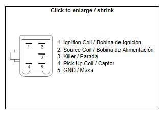 CDI BOX UNIT WITH ELECTRONIC ADVANCE, DZE 01314-04 OEM: CF 411C HondaLeader 50cc - Image 5