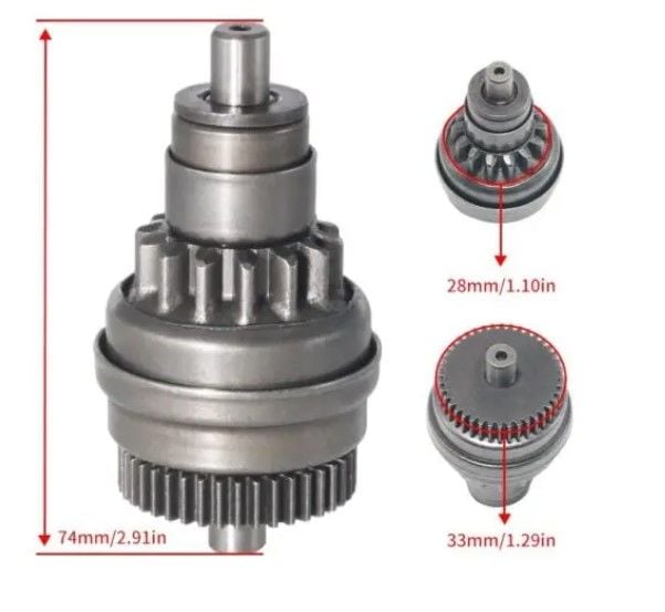 STARTER DRIVE BENDIX HONDA NHX110 NCH50 NSC110 NSC50 SCV100F 28120-GCC-000 - Image 2