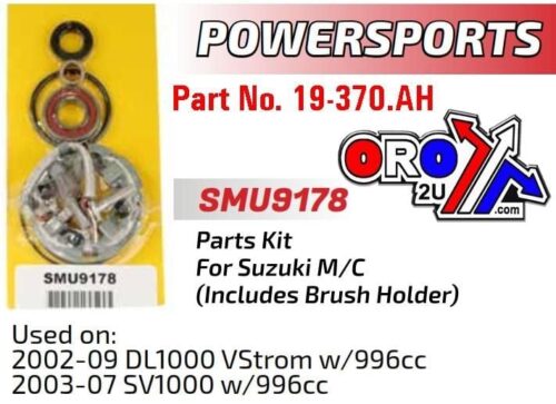 STARTER MOTOR REPAIR KIT, SUZUKI 02-09 DL1000 SV SMU9178, ARROWHEAD