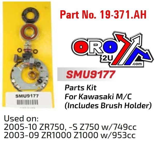 STARTER MOTOR REPAIR KIT, KAWASAKI ZR750 1000 SMU9177, ARROWHEAD