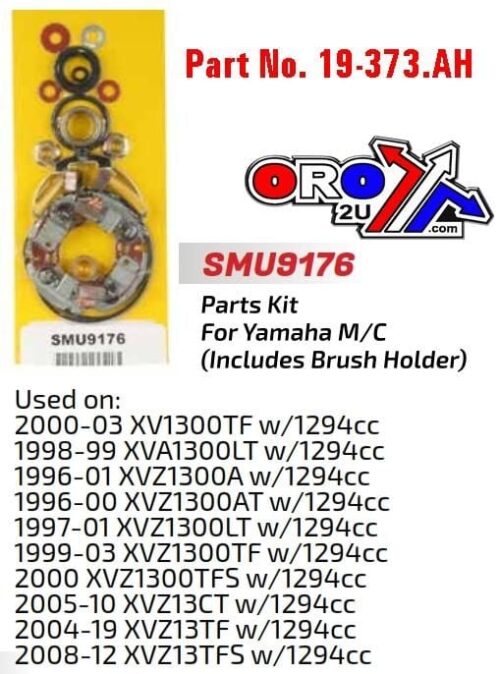STARTER MOTOR REPAIR KIT, YAMAHA XV1300 XVZ SMU9176, ARROWHEAD