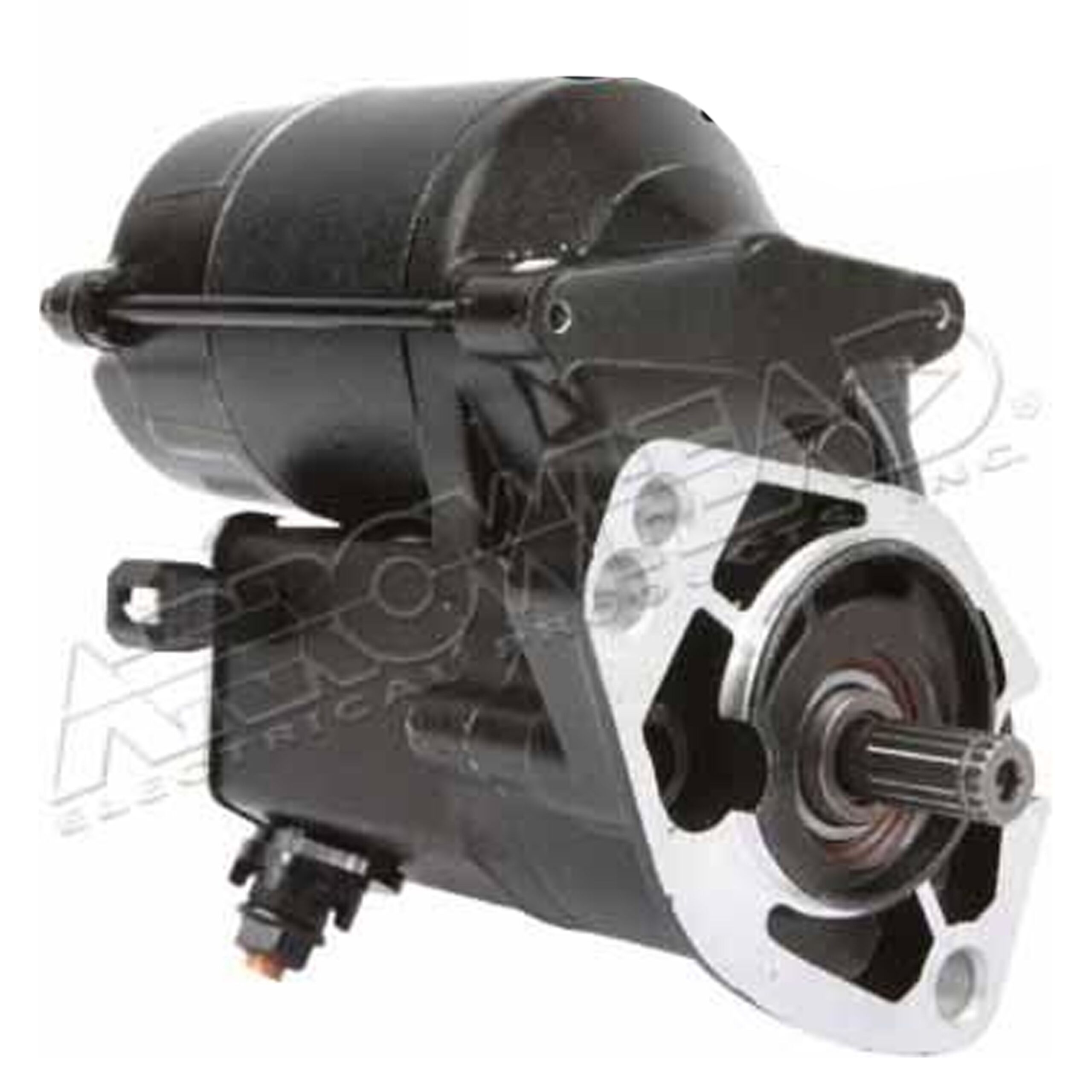 STARTER MOTOR HD 1.2 KW 89-06, HARLEY DAVIDSON, BLACK, ARROWHEAD SHD0006