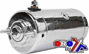 STARTER MOTOR HARLEY DAVIDSON, SHD0001-C, CHROME FINISH