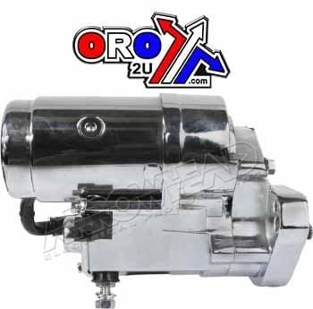 STARTER MOTOR HARLEY DAVIDSON, SHD0009-C, CHROME 18 SPLINES