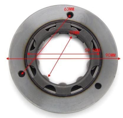 One Way Starter Clutch Bearing KLX140 KLX140L 2008-2020, 13193-0005 Kawasaki KLX140 KLX140L 2008-2020 KLX140G KLX125S KLX140S KLX150S