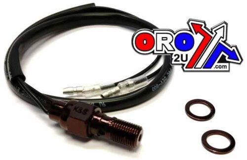 SWITCH BRAKE HYD. 3/8″ x 24, K&S 12-0020B BLACK