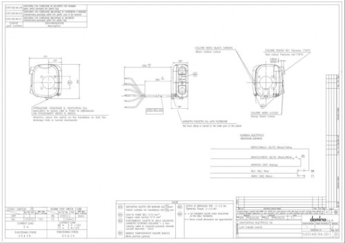 LIGHT SWITCH UNIVERSAL BLACK, DOMINO 0351AB.9A.04-00