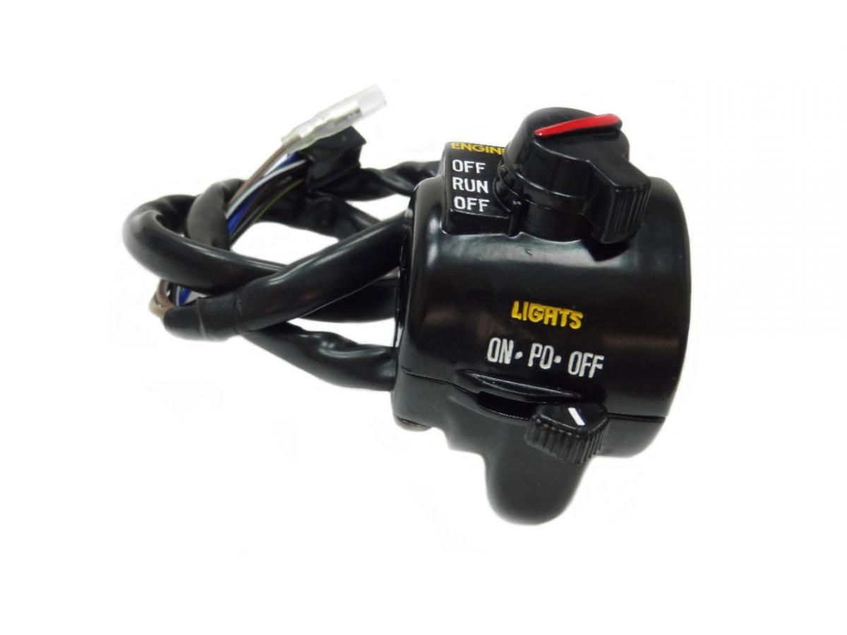 HANDLEBAR SWITCH RIGHT KAWASAKI1975-77 KH250 1972-75 MACH I 1972-75 MACH II 1975-78 KH40, 46132-025, MC-01A08 - Image 2