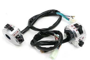 SWITCH SET RH & LH CONTROLS Cafe Racer Classic, Handle Bar Control Light Indicator