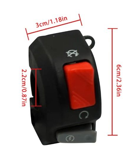 SWITCH HANDLEBAR FOG HEADLIGHT HORN START KILL BUTTON