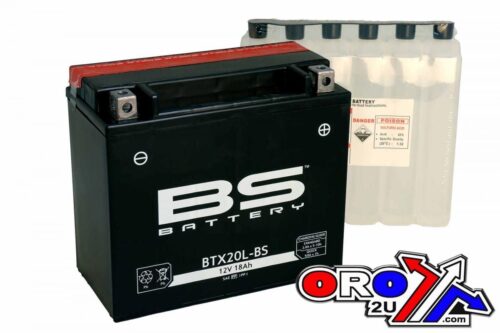 BATTERY YTX20-BS 12V 18Ah. MF, BS Maintenance Free BTX20-BS, 300611, BS-BTX20-BS