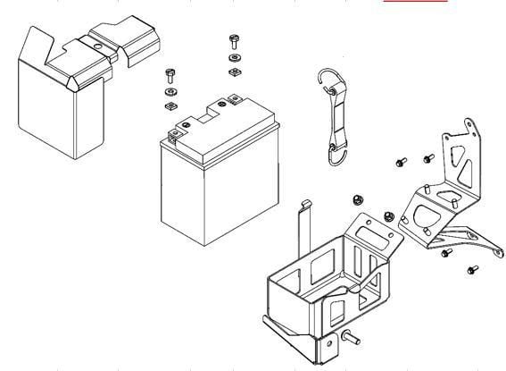 BATTERY STRAP LENGTH C TO C 95MM, 5224468, 5410608, BRONCO SM-01005