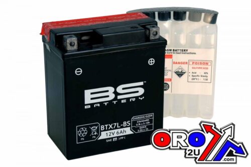 BATTERY YTX7L-BS 12V MA.FREE, BS Maintenance Free BTX7L-BS, 300620, BS-BTX7L-BS