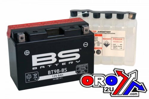 BATTERY YT9B-BS 12V 8Ah M.FREE, BS Maintenance Free BT9B-BS, 300627, BS-BT9B-BS