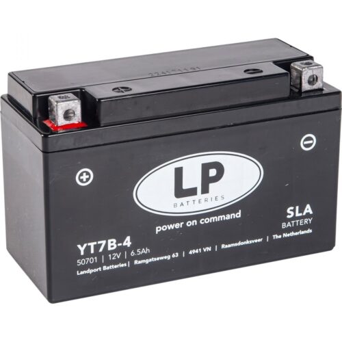 BATTERY YT7B-4 12V 6.5Ah., LANDPORT 50798 SEALED LEAD, (SAME AS YT7B-BS) MB YT7B-4, MS LT7B-4