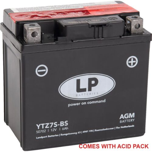 BATTERY LTZ7S-BS 12V MA.FREE, LANDPORT 50702 AGM, MB YTZ7S-BS, MA LTZ7S-BS