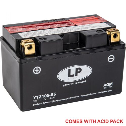 BATTERY LTZ10S-BS 12V MA.FREE, LANDPORT Maintenance Free, AGM, MA LTZ10S-BS