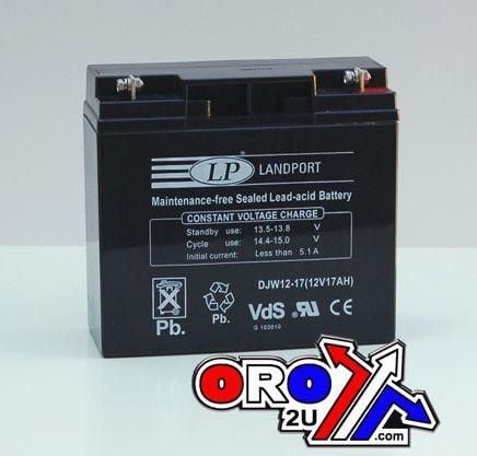 BATTERY DJW12-18 12V 17AH