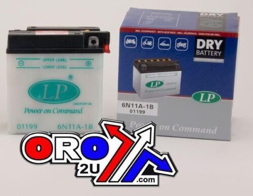 BATTERY 6N11A-1B 6V 11AH DRY, LANDPORT 01199 DRY, ROAD, MC MB 6N11A-1B