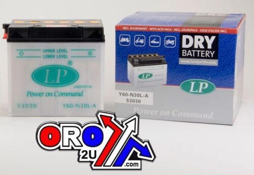 BATTERY Y60-N30L-A 12v 30A DRY, LANDPORT 53030, ROAD, MC Y60N30L-A