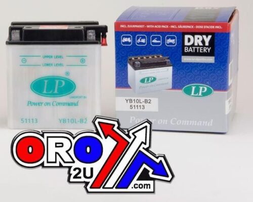 BATTERY LB10L-B2 12v 11Hh DRY, LANDPORT MB YB10L-B2, ROAD, MC