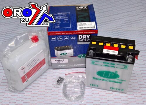 BATTERY LB12A-B 12V 12Ah., LANDPORT WITH ACID PACK, ROAD, MC MA YB12A-B
