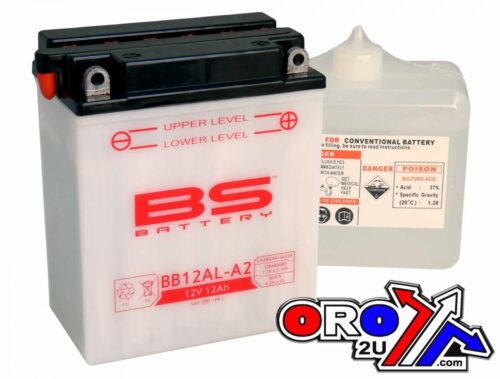 BATTERY YB12AL-A2 12V 12Ah. BS, BS WITH ACID PACK BB12AL-A2, 310564, BS-BB12AL-A2