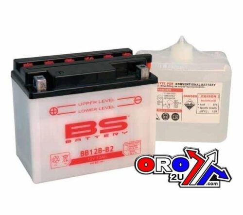 BATTERY YB12B-B2 12V 13Hh. BS, BS WITH ACID PACK BB12B-B2, 310565, BS-BB12B-B2