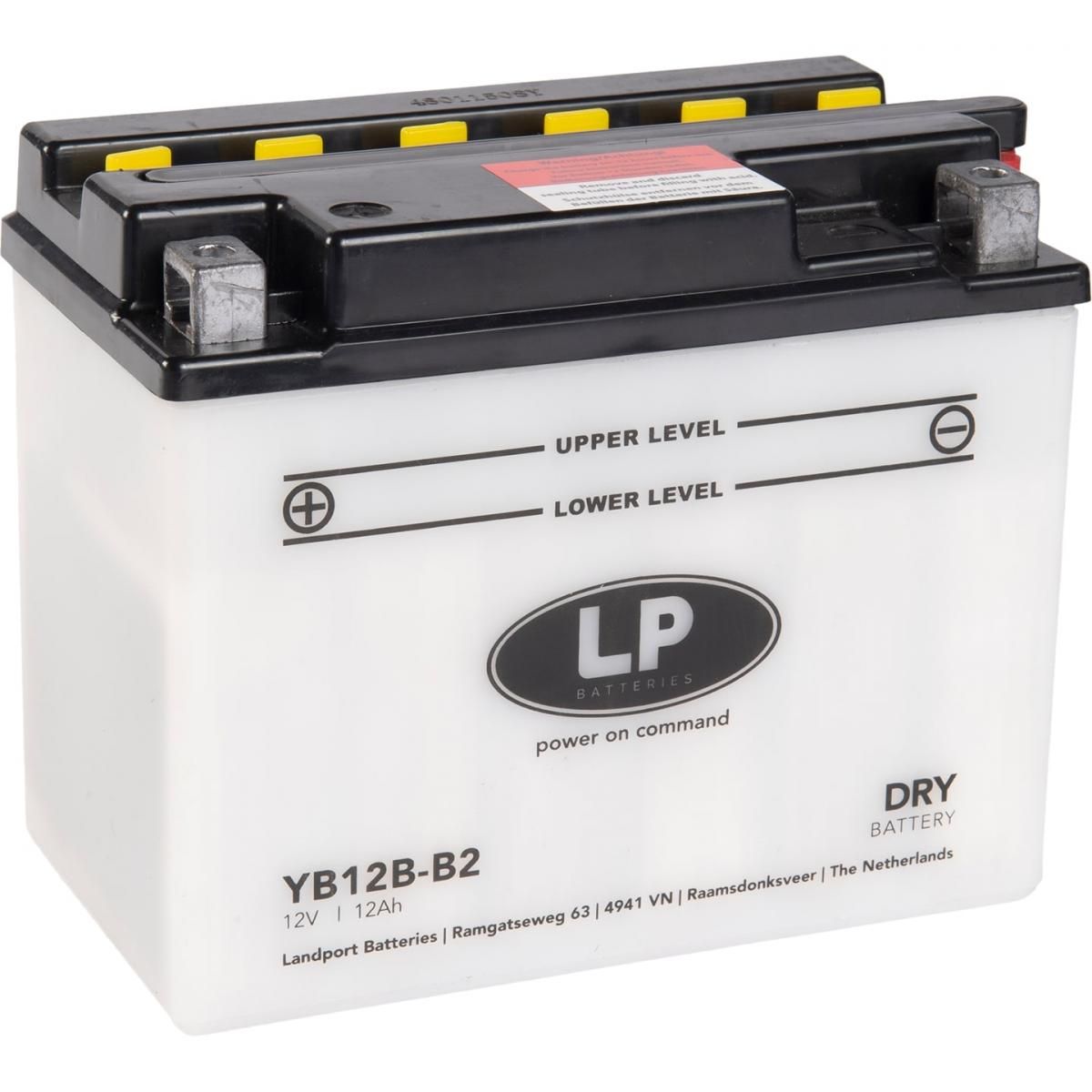 BATTERY YB12B-B2 12V 13Hh DRY, LANDPORT 51212 DRY, MB YB12B-B2