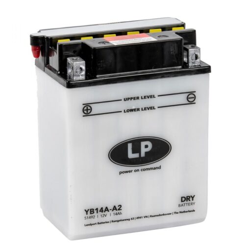 BATTERY YB14-A2 12V 14Ah. DRY, LANDPORT 51412 MB YB14-A2, NO ACID WITH BATTERY!!