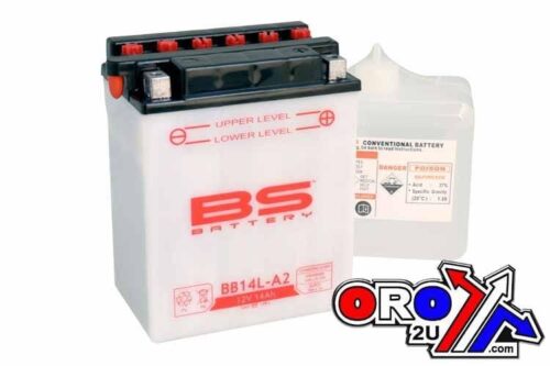 BATTERY YB14L-A2 12V 14Ah. BS, BS WITH ACID PACK BB14L-A2, 310569, BS-BB14L-A2