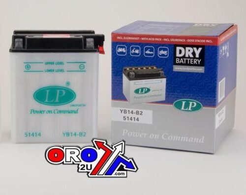BATTERY YB14-B2 12V 14Ah. DRY, LANDPORT 51414, MB YB14-B2