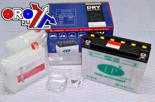 BATTERY LB16AL-A2 12V 16Ah, LANDPORT WITH ACID PACK, ROAD, MC MA YB16AL-A2