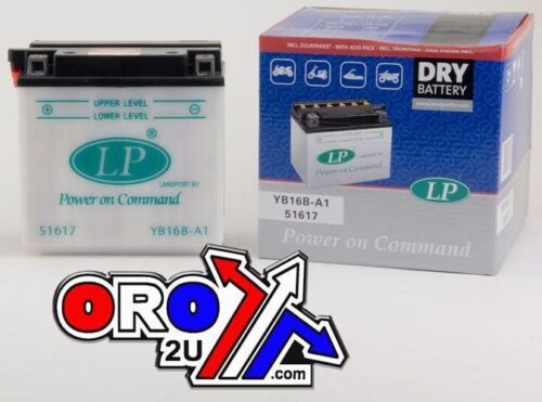 BATTERY YB16B-A1 12V 16Ah DRY, LANDPORT 51617 MB YB16B-A1