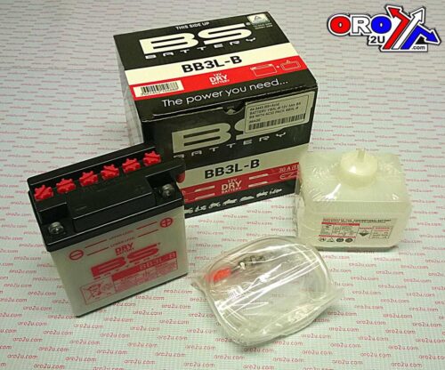 BATTERY YB3L-B 12V 3Ah BS, BS WITH ACID PACK BB3L-B, 310588	BS-BB3L-B