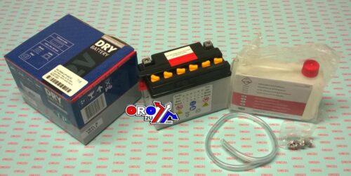 BATTERY YB4L-B 12V 4Ah., LANDPORT WITH ACID PACK, ROAD, MC MA YB4L-B, MD LB4L-B