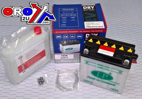 BATTERY LB9B 12V 9Ah., LANDPORT WITH ACID PACK, ROAD, MC MA YB9B, MD LB9B